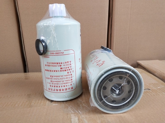 12503-5011 Truck Fuel Filter 10um Porosity For Doosan Excavator